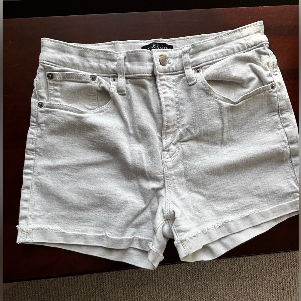Women's White Denim Shorts